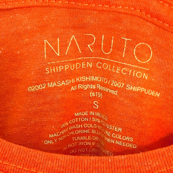 Naruto Bright Orange Graphic Tee Shirt New S - Picture 3 of 4